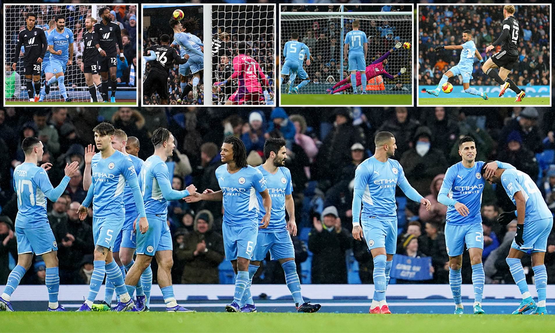 Ngược dòng trước Fulham, Man City ghi tên vào vòng 5 FA Cup